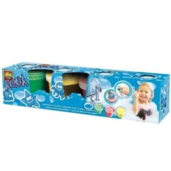 Ses. Набор для гри у ванні Гуаш з штампами, 4*120 мл(13035S)