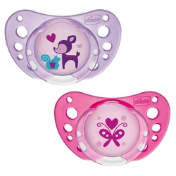 Chicco. Пустушка Physio Air, латекс, 6-16 мес(2шт) (8058664109593)