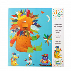 DJECO Набор наклеек для аппликации Создай животное