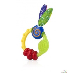 Nuby. Прорезыватель колечко з вушками, 3 м(006328)